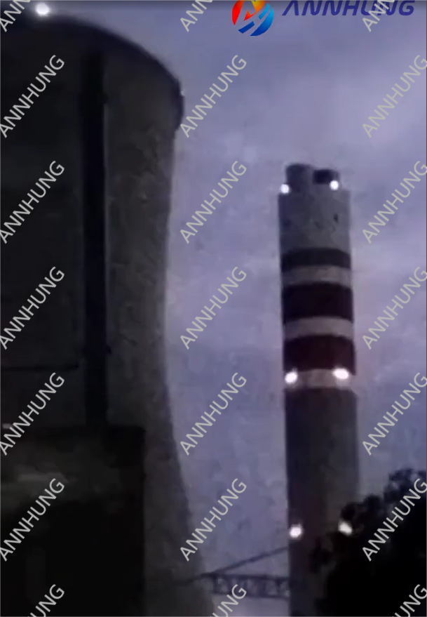 τελευταία εταιρεία περί Εγκατάσταση φώτων εμποδίων αεροπορίας στις καμινάδες με αναβοσβήνωση συγχρονισμού GPS.