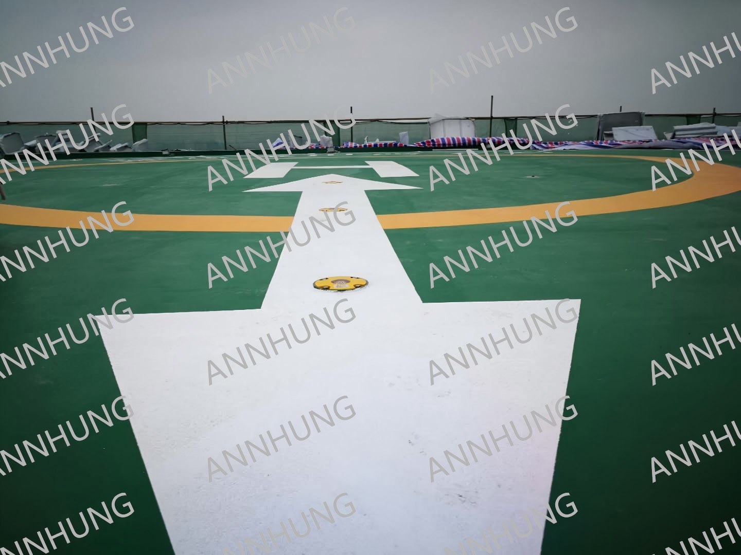 τελευταία εταιρεία περί Building Rooftop Helipad Case Study: AH-HP-I Serial LED Heliport Inset Light