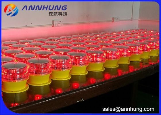 Φως παρεμπόδισης αεροπορίας των κόκκινων οδηγήσεων με τη λειτουργία ελέγχου GSM για τον πύργο