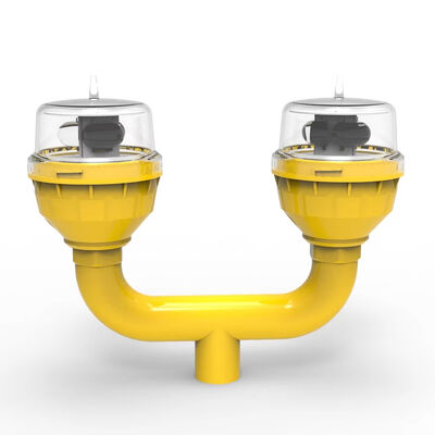 Φωτιστικό εμποδίων αεροπορίας LED αδιάβροχο IP66, συμβατό με ICAO, με διάρκεια ζωής 100000 ωρών